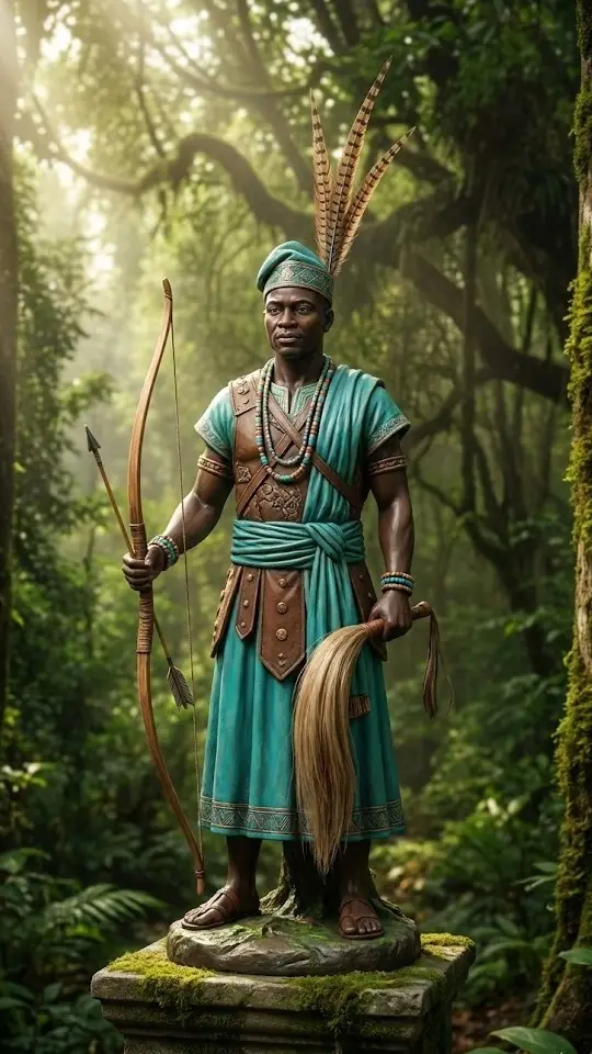 O Rei de Ketu, O Grande Caçador, O Provedor, São Sebastião (Rio), São Jorge (Bahia), Orixá da Fartura e do Conhecimento.